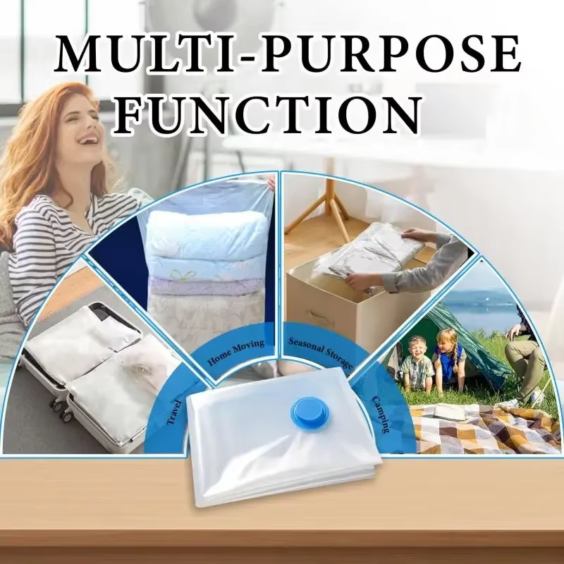 7 Sizes Reusable Vacuum Bags with Electric Pump Vacuum Compression Sealer Bag Mini Vacuum Sealer Machine for Clothes Organizer