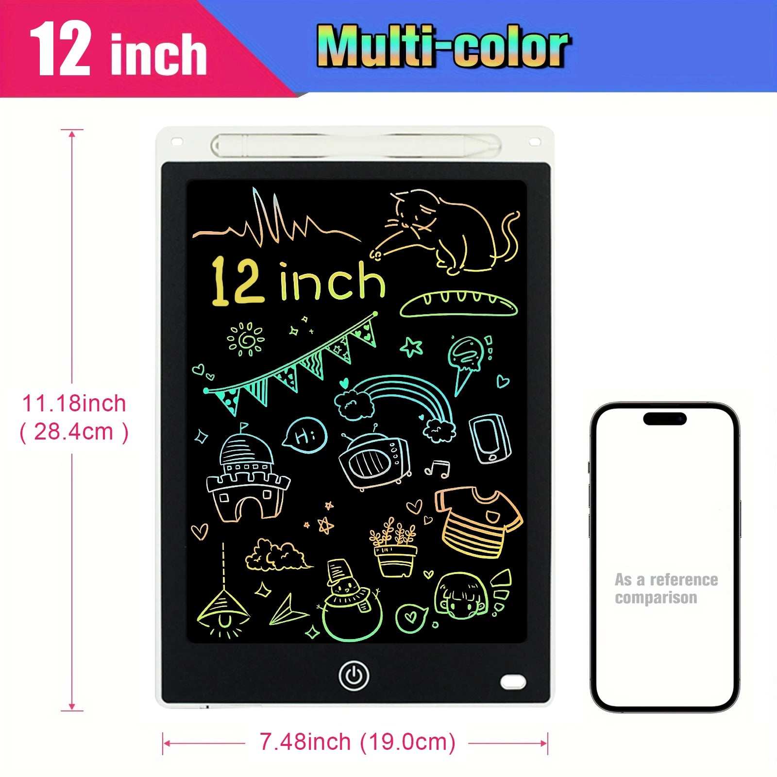 SnapPad: 12-inch Compact Doodle Tablet