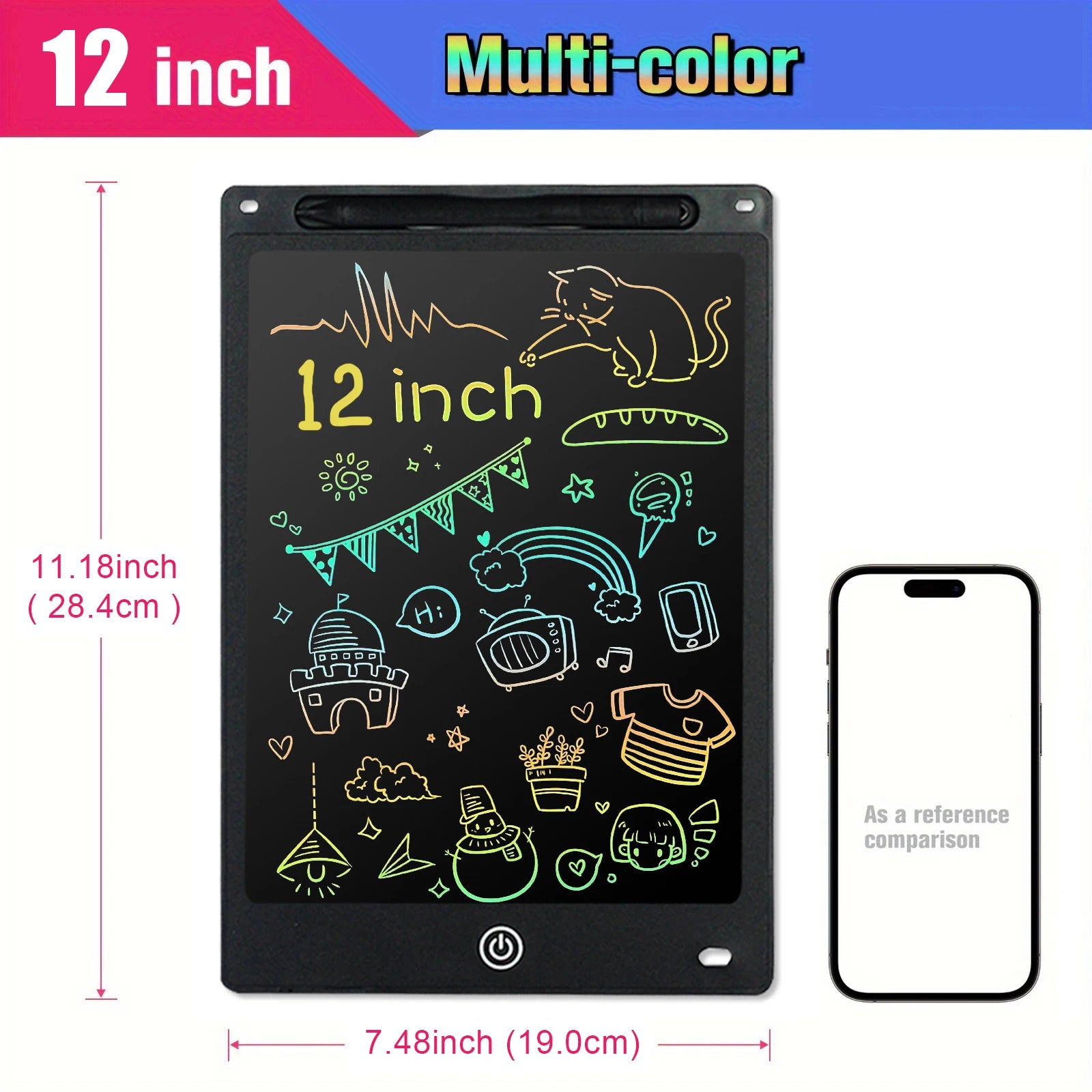 SnapPad: 12-inch Compact Doodle Tablet