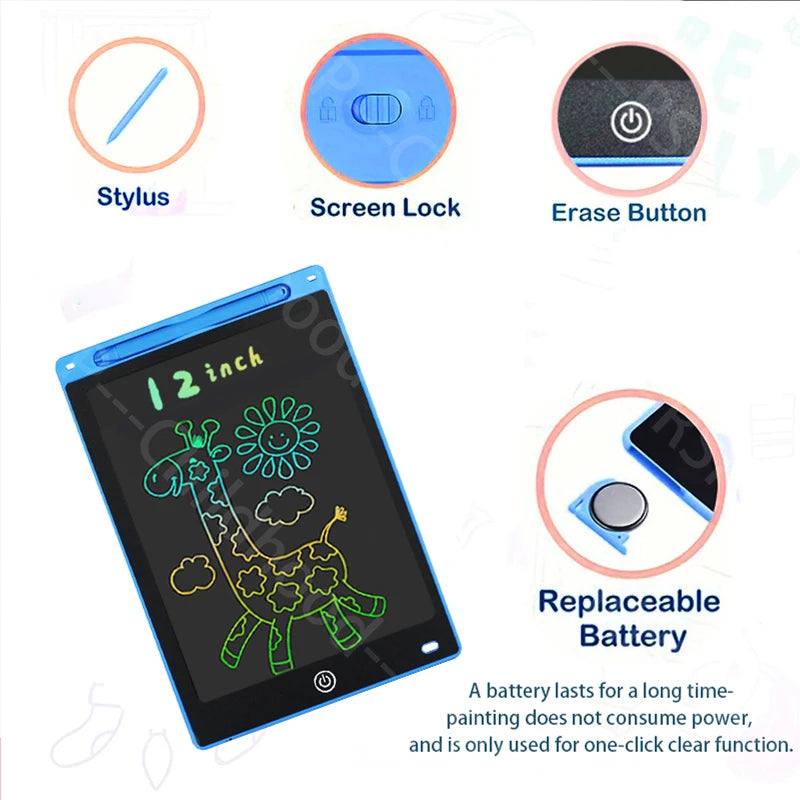 SnapPad: 12-inch Compact Doodle Tablet