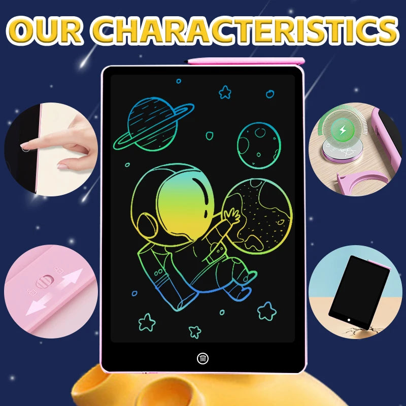 The ultimate mess-free drawing experience. This 16-inch SnapPad is perfect for kids to draw, learn, and play without the need for paper or pens. One-click erase makes it easy to start a new masterpiece instantly