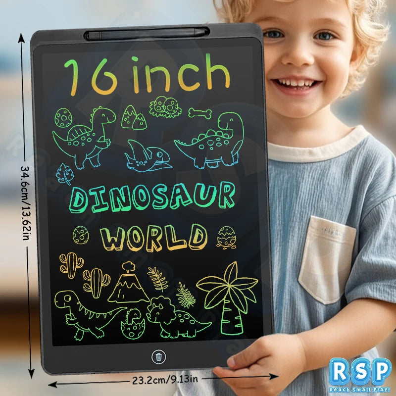 The ultimate mess-free drawing experience. This 16-inch SnapPad is perfect for kids to draw, learn, and play without the need for paper or pens. One-click erase makes it easy to start a new masterpiece instantly