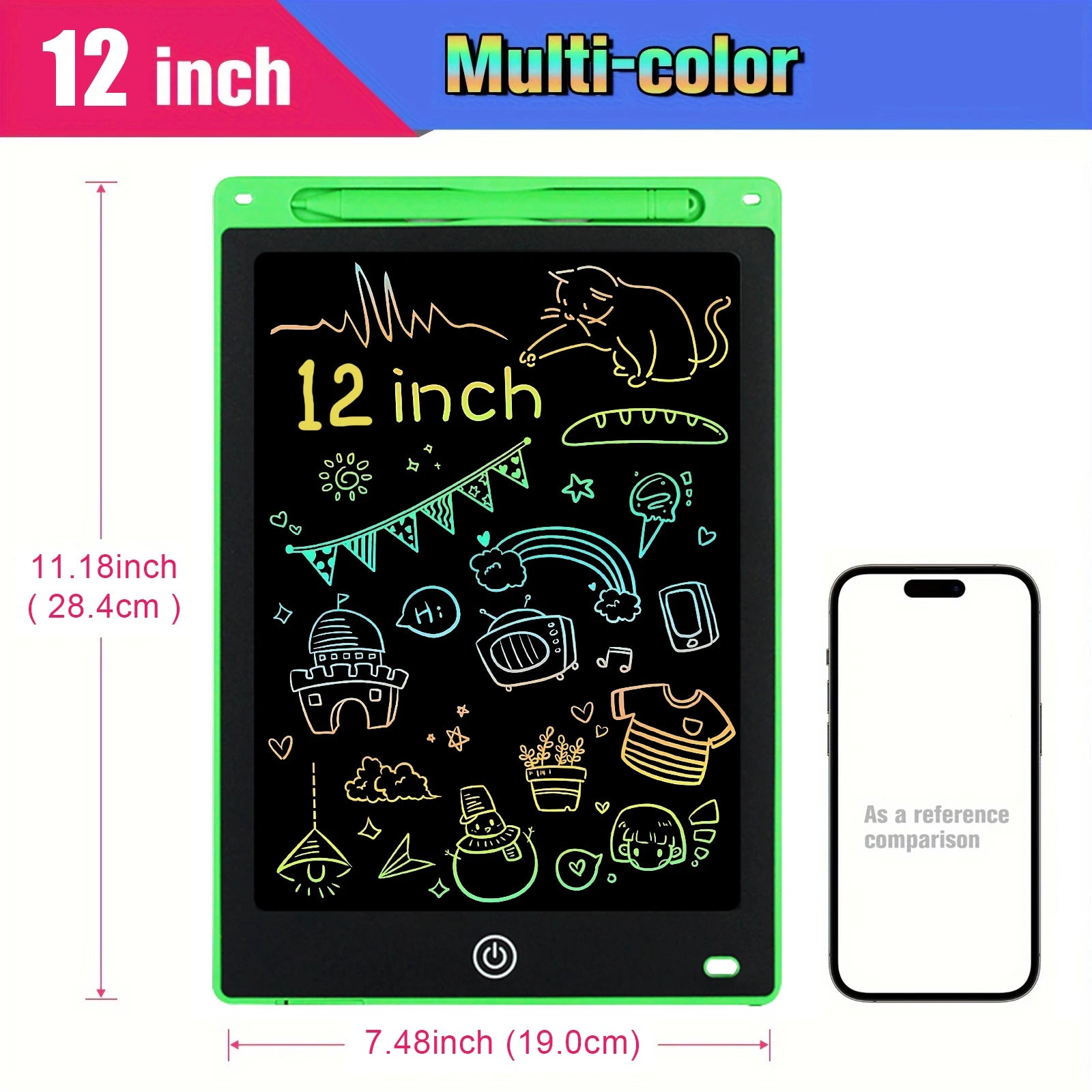 SnapPad: 12-inch Compact Doodle Tablet