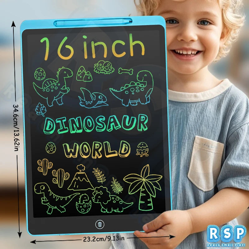 The ultimate mess-free drawing experience. This 16-inch SnapPad is perfect for kids to draw, learn, and play without the need for paper or pens. One-click erase makes it easy to start a new masterpiece instantly
